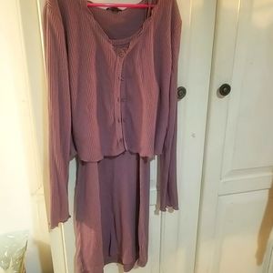 Sweater and tank dress set